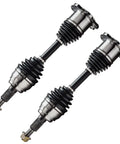 4x4 Front CV Axles and Wheel Bearing Kit, 17-Piece for GMC and Chevy Trucks, 6-Lug 4WD Replacement, Bolt-On Front Suspension Upgrade, DIY-Friendly, Durable Axle Shafts, Bearings, Seals, and Hardware, two front CV axles