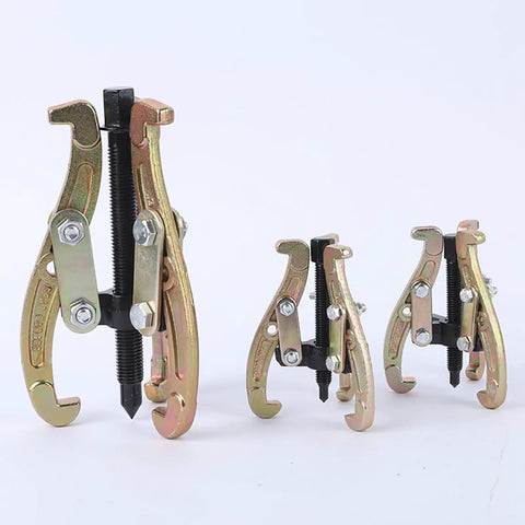 28 Inch Heavy Duty Three Jaw Bearing Puller Built Like A Tank Carbon Steel Gear Extractor showing detailed jaws and grips.