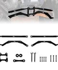 Rear Radius Arms For Polaris RZR XP 1000 2014 To 2023 Beefed Up Ground Clearance And Smoother Off Road Ride Heavy Duty Rear Suspension Arms Improve Obstacle Clearance And Undercarriage Protection black steel rear suspension arms with hardware