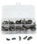 Half Moon Keys Set Carbon Steel Keyway And Key Stock Kit With Storage Box 80 Piece Assortment for shaft and crank use