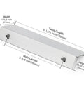 Grab These 10 Pack 3 Inch Finger Pulls For A Major Home Upgrade Featuring Smooth Brushed Nickel Finish And Rust Resistant Aluminum Build That Keeps Your Cabinets Slick, showing dimensions and design.