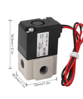Three Way Vacuum Solenoid Valve Direct Acting Two Position Pneumatic Air Valve With Copper Coil And Polished Internal Wall