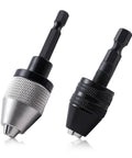 Fast Change Drill Chuck Converter Extension For Impact Drivers And Hand Tools, 1/4 Inch Hex Shank, Quick Swap Chuck Attachment