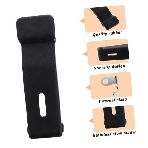 Beefy Rubber Over Center Latch With Concealed Keeper And Flexible Draw Lock features quality rubber and non-slip design.