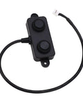 Front view of a Precise Ultrasonic Distance Sensor For DIY Robots And Parking Assist 3cm To 450cm With IP67 Waterproof Housing.