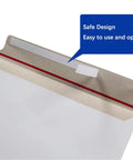 Rigid Mailers For Shipping Photos Keep It Flat With Peel And Seal Closure 323mm By 229mm White 25 Pack focused on seal design
