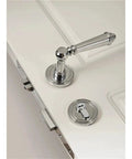 Door Lever Set With Shiny Chrome Finish For Interior Doors Dummy Passage Hardware For Bedroom And Bathroom Easy Install Smooth Operation
