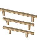 Champagne Bronze Cabinet Handles 10 Pack Modern Pulls for Kitchen Cabinets Drawers Doors Dressers Three and Three Quarter Inch Center