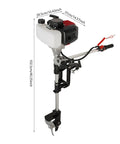 Beast 2 Stroke 2.3 HP Outboard Motor With Heavy Duty Air Cooling System 52CC Boat Engine for Inflatable Boats Kayaks Fishing