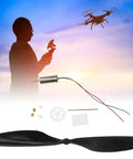 High Speed RC Plane Motor Kit With Three Coreless Motors For 716 720 And 8520 Options, 3.7V Brushless ABS Propeller Set