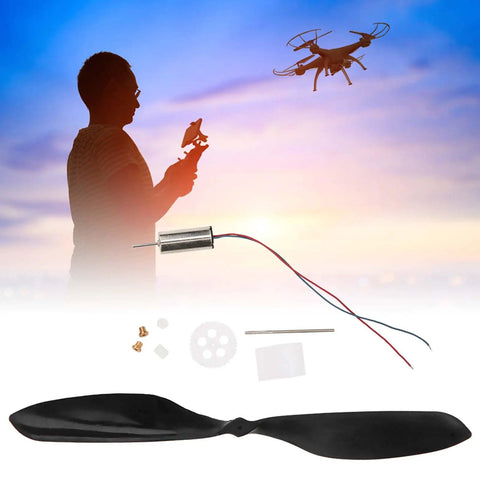 High Speed RC Plane Motor Kit With Three Coreless Motors For 716 720 And 8520 Options, 3.7V Brushless ABS Propeller Set