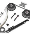 Heavy Duty Timing Chain Kit Equinox Malibu Buick LaCrosse Regal Pontiac G5 2009-2017 Metal Durable Stretch Resistant Gear Set Low Cost Fix, metal engine parts laid out