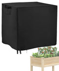 Raised Garden Bed Winter Cover For Waterproof Elevated Wood Planter Box Stand With Drawstring Design Windproof Flower Box Cover