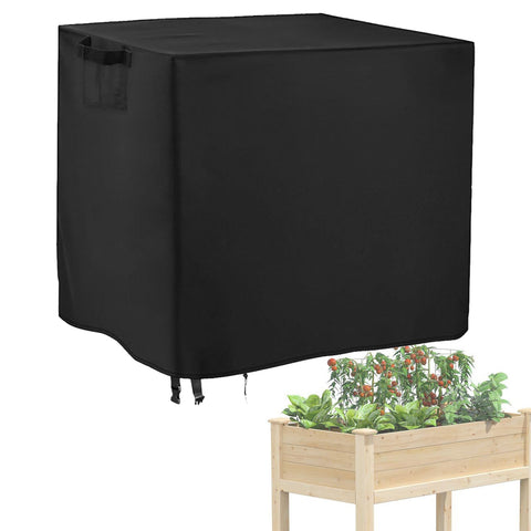 Raised Garden Bed Winter Cover For Waterproof Elevated Wood Planter Box Stand With Drawstring Design Windproof Flower Box Cover