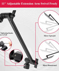 High Pressure Shower System With 10 Inch Rain Shower Head And Handy Handheld Sprayer Dual Function Trim Kit 11 Inch Adjustable Extension Arm detailed view