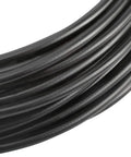 Close-up of 4Mm X 50Ft Black Bicycle Shift Cable Housing With 50 End Caps For Smooth Shifting Durable Rubber Outer Inner Wire Sleeve Easy Install