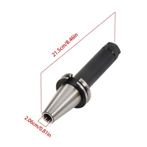 Durable 2 Piece Cat40 Er20 Collet Chuck Set Featuring 6 Inch Tool Holders built with high strength iron for serious machining jobs.