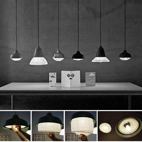 12 Pack White LED Paper Lanterns With Hanging Lights Includes 6 8 10 And 12 Inch Sizes Battery Powered LEDs in a modern setting