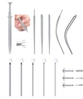 Threadless Piercing Tapers And Changing Tools Gear For 20G 16G 18G Insertion Ball Grabber tool set in various styles.