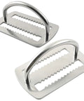 Stainless Steel Dive Weight Belt D Ring Set For Scuba Gear Two Piece Weight Keepers 5cm 2 Inch Wide Belt Retainer Shown