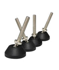 Adjustable Leveling Feet With Screws Swivel Furniture Leg Set Of 4 40mm Base M8x50mm Height Adjustable For Uneven Floors