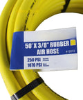 Built Tough As Nails 50 Foot Pneumatic Air Hose With 3 8 Inch Diameter And 250 Psi Rating, displayed with label info.