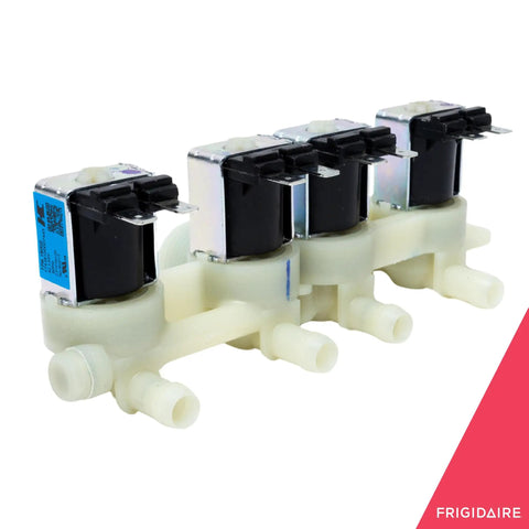 Image of Washer Water Inlet Valve Replacement for Washing Machines, showcasing multiple valves and durable plastic design