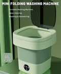 No Drama Portable Washing Machine 20L Capacity Lightweight Mini Washer for dorms, showing its compact design and control panel.