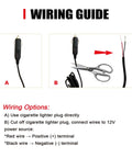 Peastorm Valvetronic exhaust cutout controller kit, black inline unit with wiring guide and cigarette lighter plug