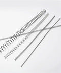 Ten Pieces Carbon Steel Coil Springs Set For DIY Projects And Repairs, 1.0mm Wire, 16mm Outer Diameter, 50mm Length