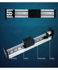 Heavy Duty Mini Linear Actuator Stage Featuring MGN12 Guideway And Nema 17 Motor Mount For CNC Router And 3D Printer Z Axis, aluminum and steel components.