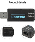 Compact USB Ham Radio Audio Interface With PTT Control For Yaesu And ICOM, Audio2RIG Connector With Isolation Transformer