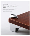 Two Pack Cabinet Shelf Clips Made From Zinc Alloy Adjustable Clamp for wood laminate cabinets in modern minimal style