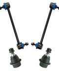 Front Suspension Kit With Ball Joints And Sway Bar Links For Replacement Includes Two Front Lower Ball Joints And Two Stabilizer Links Easy Do It Yourself Install For Reliable Ride Quality And Proper Fitment black steel kit