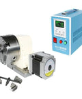 Heavy Duty Cnc Four Axis Dividing Head With Slick Fifteen To One Speed Reducer For Knockout Precision Metal Indexing Straight Up Industrial Workhorse Comes With Five Inch Jaw Chuck No Motor Or Hassle Just Bolt It On