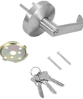 Job Site Ready 304 Stainless Steel Push Bar Panic Exit Device With Exterior Lever Handle UL10C Ansi Grade 1 Certified components with keys.