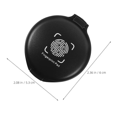 Straight Up Slick Mini Finger Print Ink Pads Set Of Two Quick Drying Black Stamp Supplies Featuring Smooth Absorbent Foam For Rapid Thumb Printing On The Daily Grind Without Drying Out, black ink pad, compact size, 2.36 in