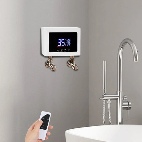 Top Tier Built Different Wall Mount Instant Electric Water Heater 3000W Tankless Kit Featuring Smooth Digital Panel Plus Heavy Duty Abs Shell For Rapid Hot Water with digital control