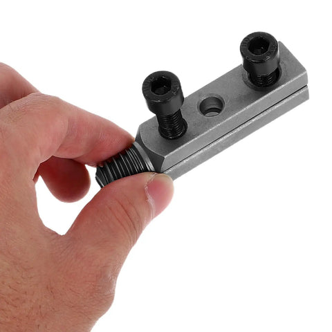 Heavy Duty Broken Bolt Extractor Tool Kit For Plumbing And Faucet Repairs Made With Hard Alloy Material To Easy Remove Stripped Screws From Water Hoses At Home Or Shop, hand holding tool