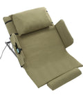 Heavy Duty Electric Bed Lift Backrest With 660 Lbs Capacity Sit Up Chair For Elderly And Disabled Patients features soft green fabric.