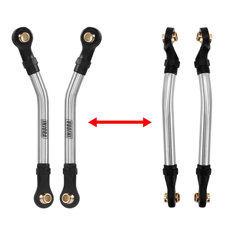 Beefed Up Steel High Clearance Chassis Links For TRX4M High Trail K10 F150 RC Crawler with brass link balls