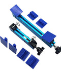 Auto Body Dent Removal Kit With Expander Pull Tabs Hand Tool Set for sheet metal repair, blue adjustable tools and tabs shown