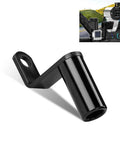 Beefy Aluminum Motorcycle Conversion Bracket With Rearview Mirror Extension Rod Mount Universal Fit For Most Cars Black