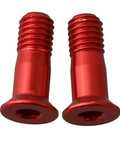 Red M5 Rear Derailleur Guide Wheel Screw Set in Lightweight Aluminum Alloy, 14.2 mm Tension Bolts, 2 Pack