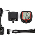 Compact LCD Bike Computer With Odometer And Speedometer Doubles As A Handy Watch Easy Install Sensor Kit layout