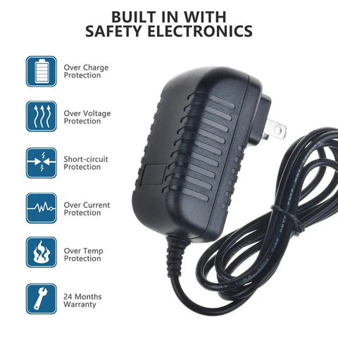 Solid AC Charging Station For Skil 7.2v Cordless Drill Drivers showing adapter with safety electronics for reliable charging.