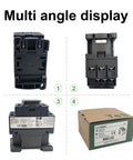 Multi-angle view of Non-Reversing 3-Pole Contactor With 120VAC Coil, 9 Amp, 1NO 1NC Auxiliary, 50/60Hz