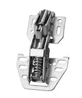 Close-up of a Soft Closing Hydraulic Cabinet Hinge for Kitchen and RV Doors, showing the quiet damper buffer hardware mechanism.