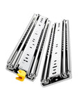 Heavy Duty 12 Inch Side Mount Drawer Slides Full Extension Double Row Ball Bearing Cabinet Hardware Cold Rolled Steel close-up view