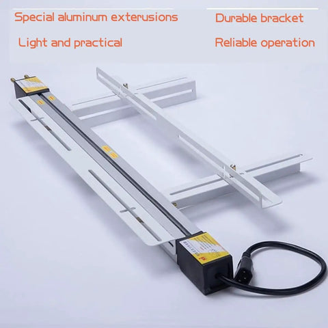 Solid Water Cooled Acrylic Bender For Plastic Sheets Packed With Smart Temp Gauges And Dual Heating Tubes showing aluminum extrusions and durable bracket.